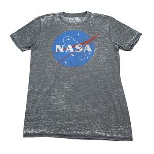 Fifthsun Shirt Mens M Gray Short Sleeve Crew Neck Nasa Pullover Preshrunk Tee